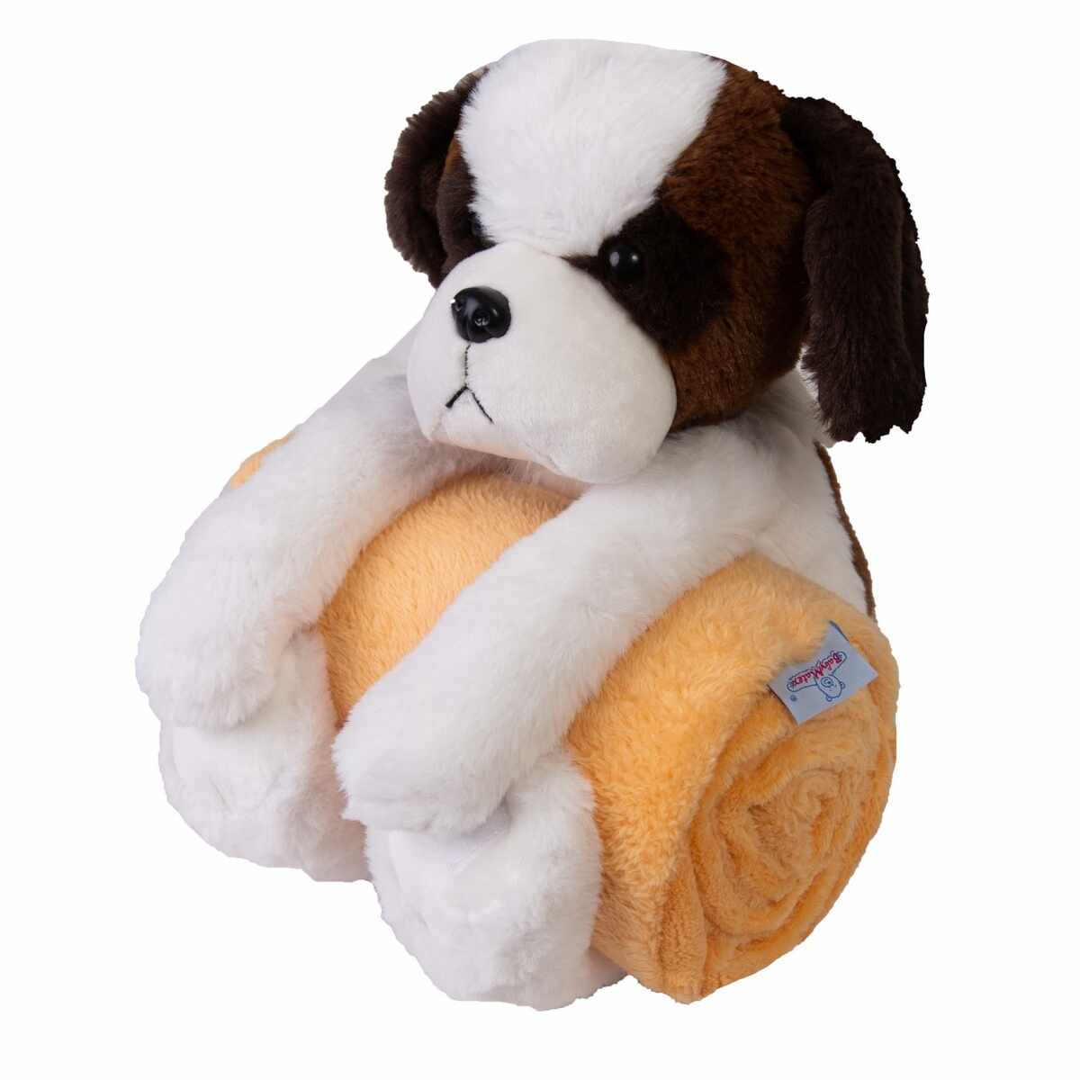 Pătură de copii Carol, cu jucărie din pluș câine, 85 x 100 cm