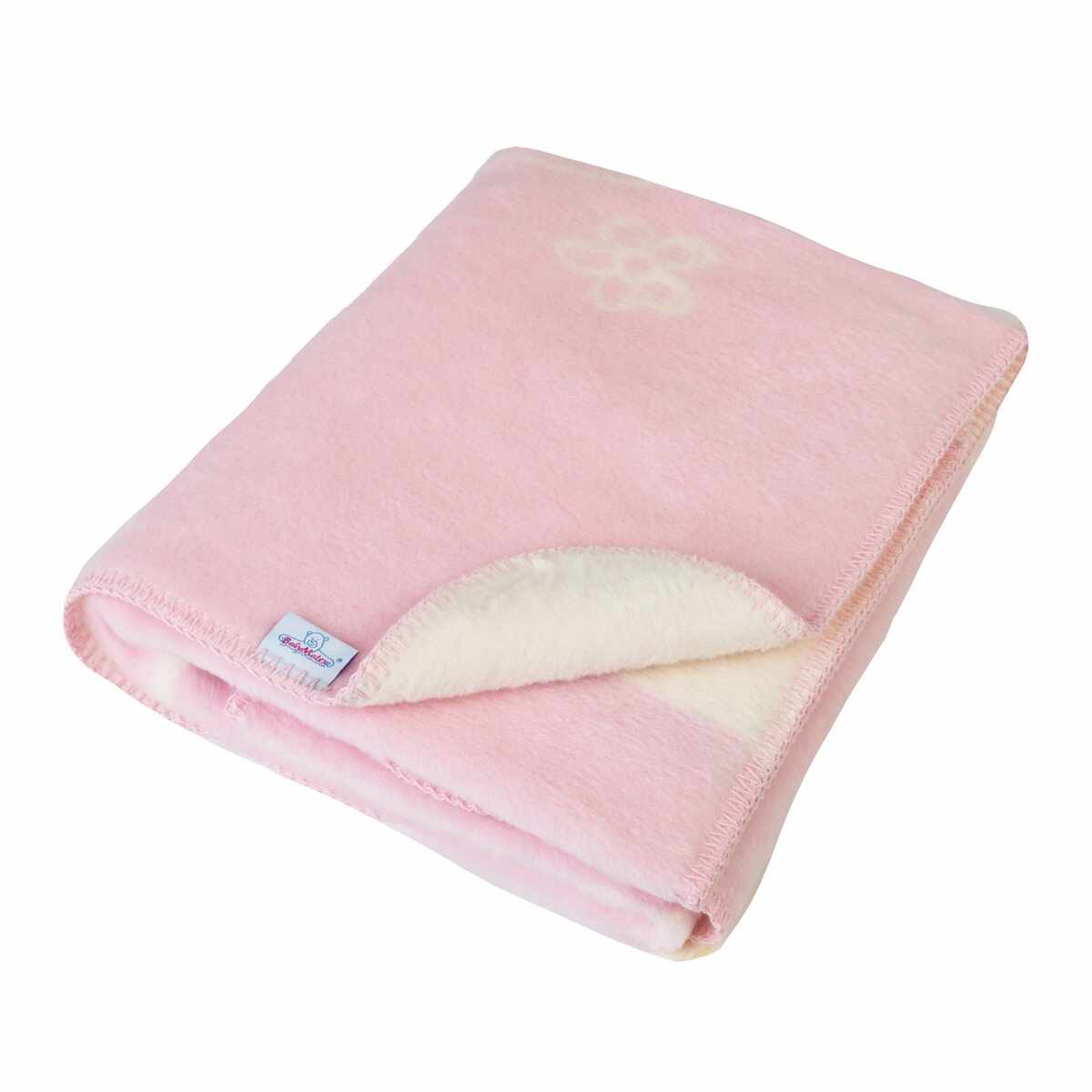 Pătură de copii Teddy, roz, 75 x 100 cm