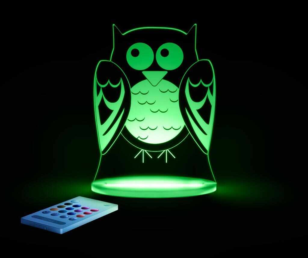 Lampa de veghe Owl - Aloka, Multicolor
