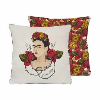 Pernă Madre Selva Frida Roses, 45 x 45 cm