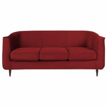 Canapea cu 3 locuri Kooko Home GLAM, roșu