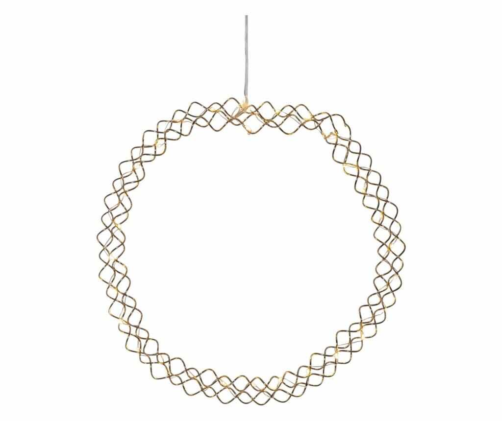 Decoratiune suspendabila cu LED Hoop - Best Season, Galben & Auriu