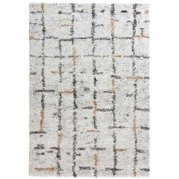 Covor Mint Rugs Grid, 200 x 290 cm, crem