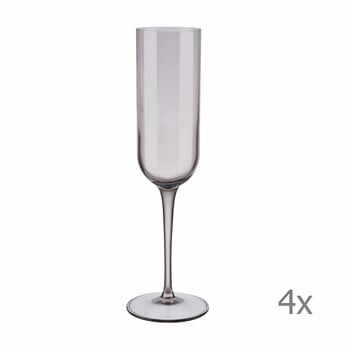Set 4 pahare pentru șampanie Blomus Mira, 210 ml, mov