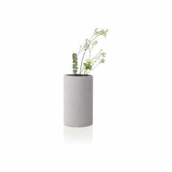 Vază Blomus Bouquet, înălțime 20 cm, gri deschis