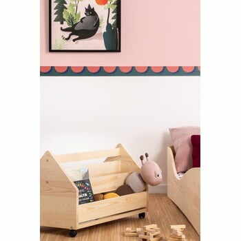 Cutie mobilă pentru depozitare din lemn de pin Adeko Kutu Alma, 60 cm