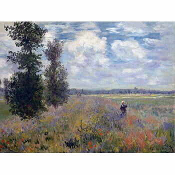 Reproducere tablou Claude Monet - Poppy Fields near Argenteuil, 40x30 cm