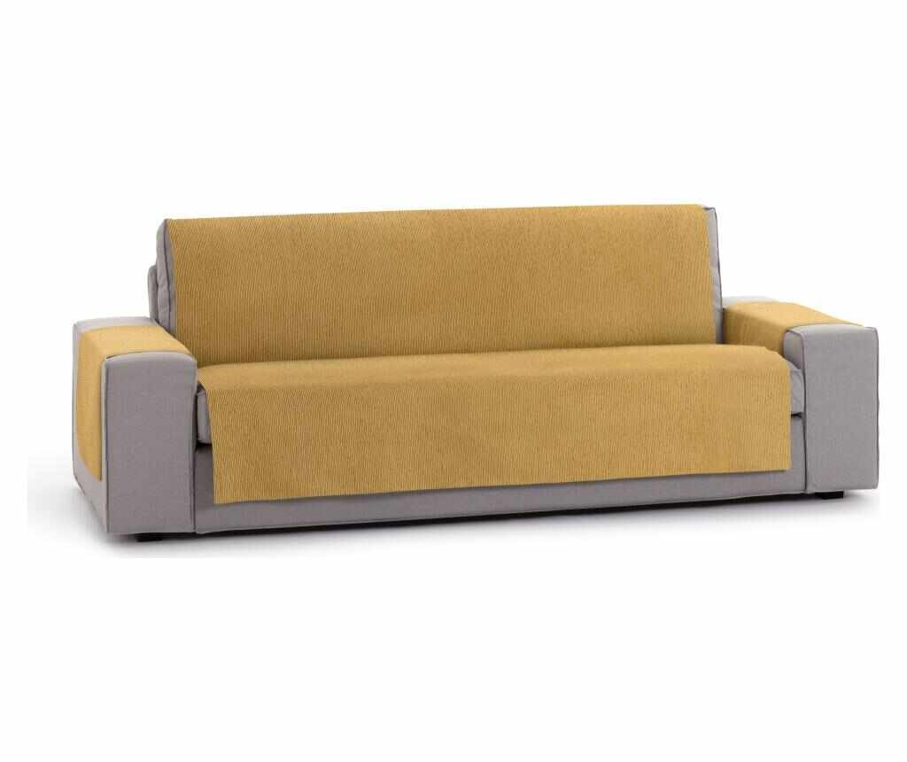 Husa pentru canapea cu 3 locuri Chenille Salva Mustard 170-210 cm - Eysa, Galben & Auriu