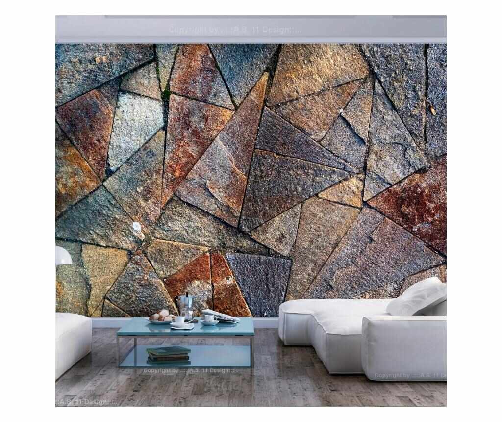 Tapet Pavement Tiles (Colourful) 140x200 cm - Artgeist, Multicolor
