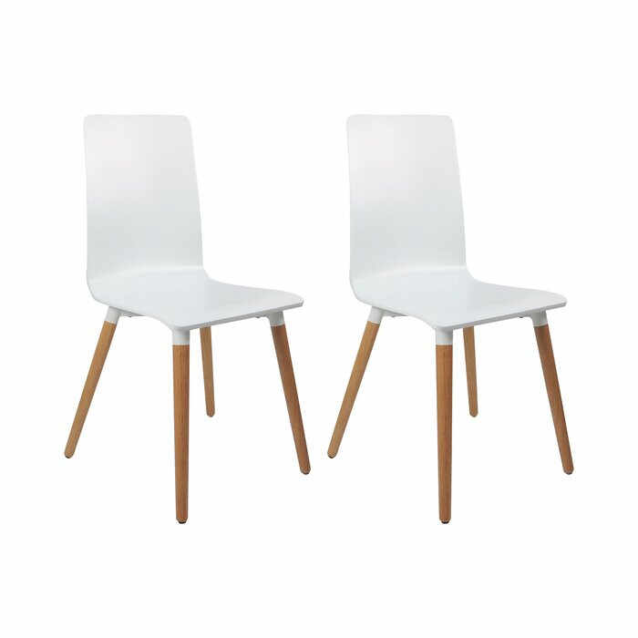 Set de 2 scaune Chau, albe, 89,5 x 41,5 x 45,5 cm