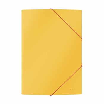 Set 6 dosare de birou cu înveliș moale Leitz Cosy, A4, galben