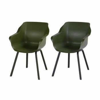 Set 2 scaune de grădină Hartman Sophie, verde