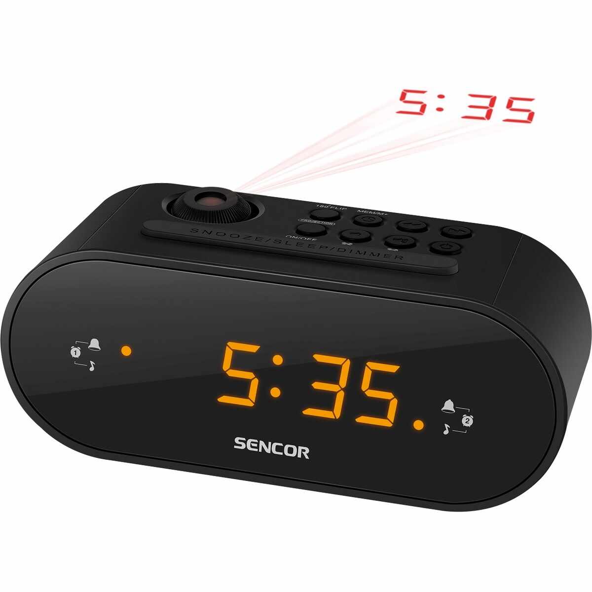 Sencor SRC 3100 B Radio cu ceas cu proiecție, negru