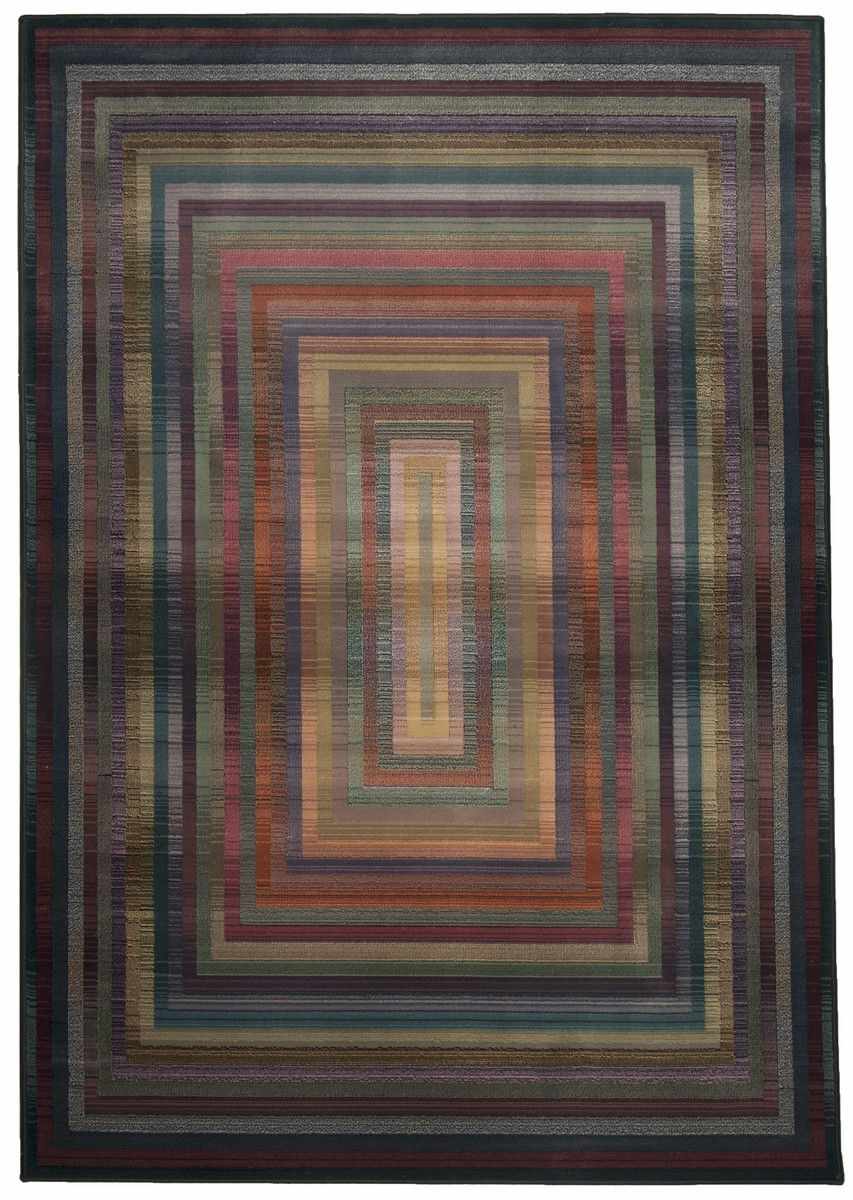 Covor Modern & Geometric Varela, Patrat, Multicolor, 200x200