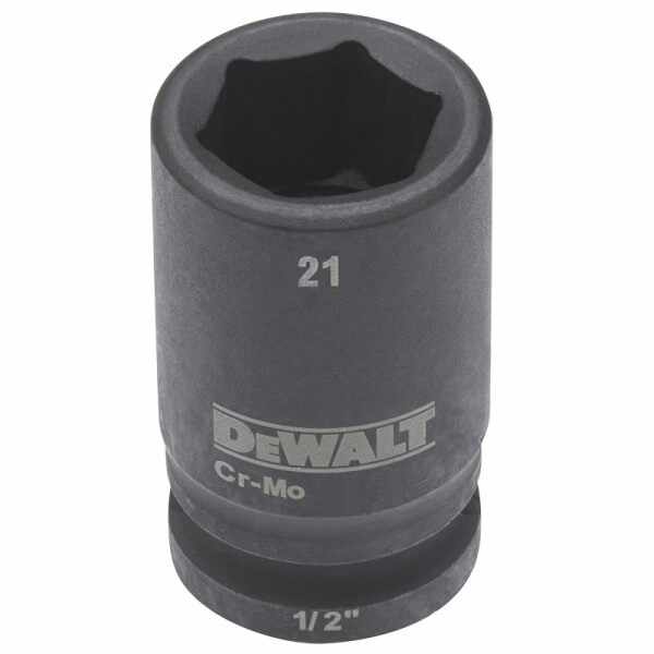 Cheie tubulara de impact 1/2 DeWalt 21 mm - DT7539