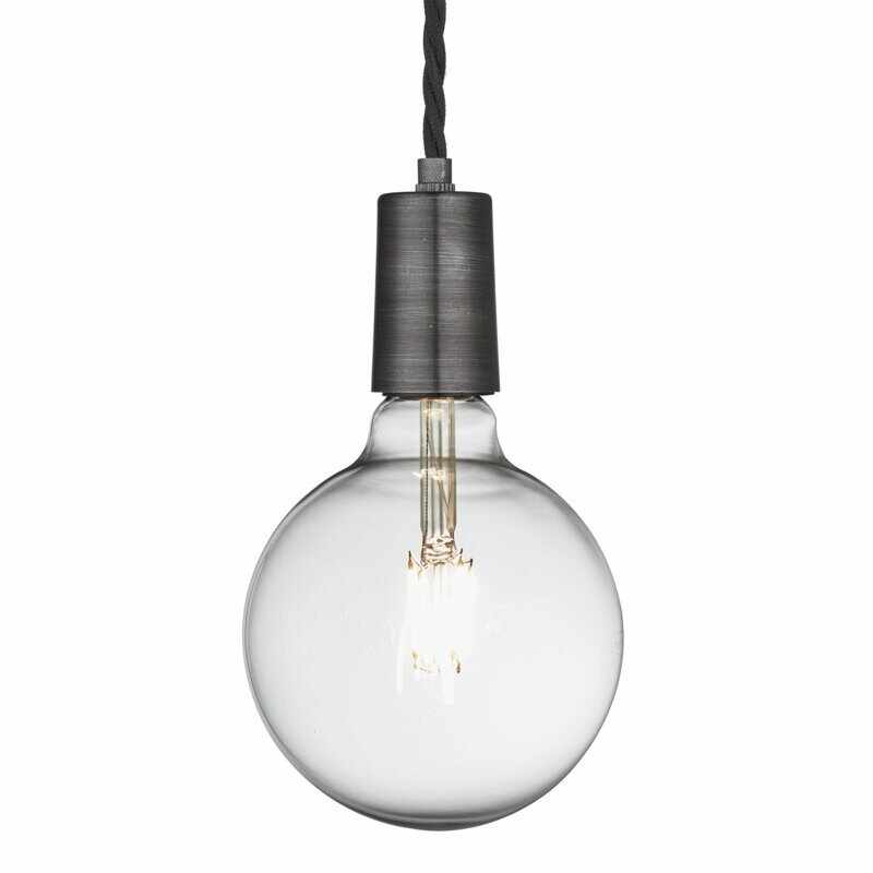 Lustra tip pendul Edison, din metal, 108 x 4.5 cm