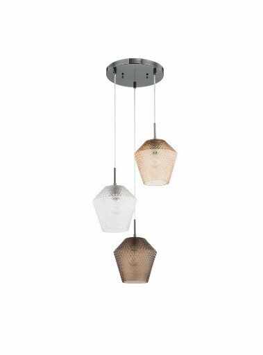 Lustra tip pendul Vagar III, metal, 150 x 40 cm