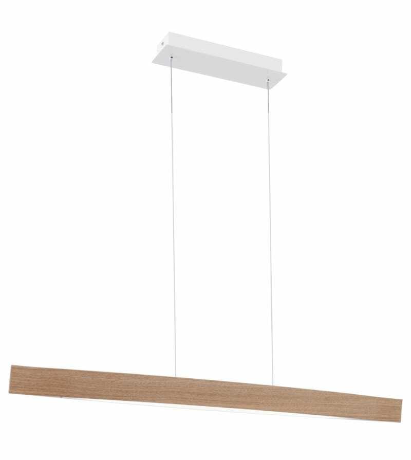 Lustra tip pendul Fornes, metal, bej, 97 x 110 x 9 cm, 24w