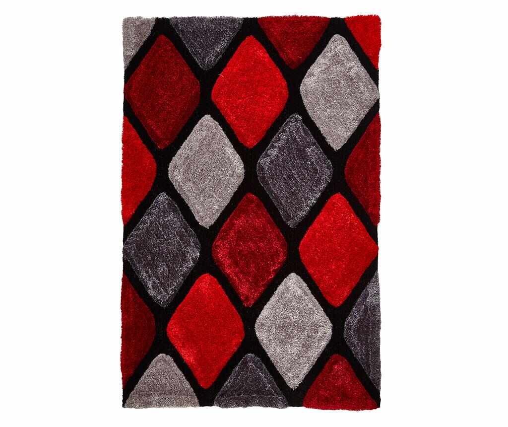 Covor Noble House Grey Red 150x230 cm - Think Rugs, Gri & Argintiu,Rosu