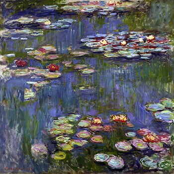 Reproducere tablou Claude Monet - Water Lilies, 60 x 60 cm