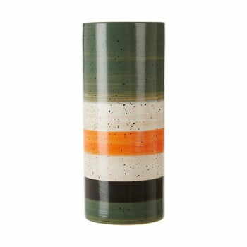 Vază din gresie ceramică Premier Housewares Sorrell, înălțime 30 cm, verde - alb
