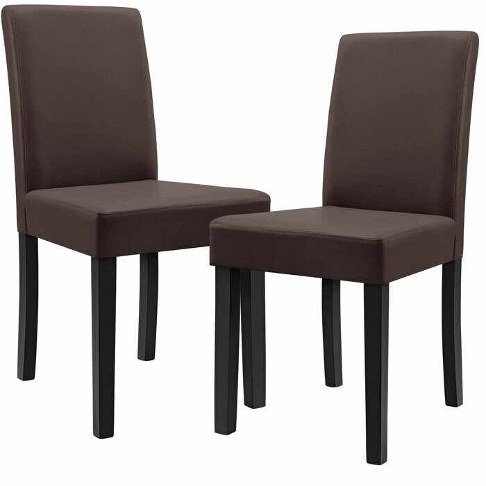 Set de 2 scaune Keyla, maro, 89 x 54 x 43 cm