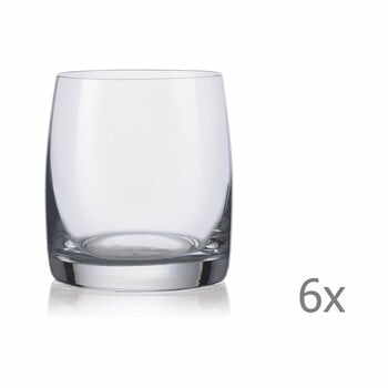 Set 6 pahare pentru whisky Crystalex Ideal, 230 ml