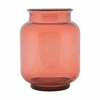 Vază din sticlă reciclată Mauro Ferretti Florero, roz