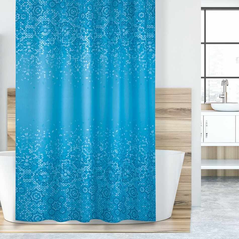Perdea de duș Mozaic albastru, 180 x 200 cm
