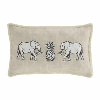 Pernă Pineapple Elephant Tembo, 30 x 50 cm, bej