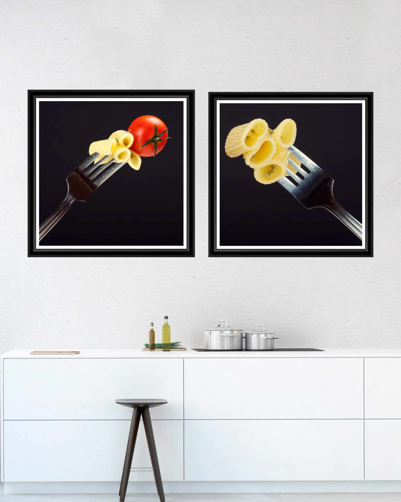 Tablou 2 piese Framed Art Pasta and Fork