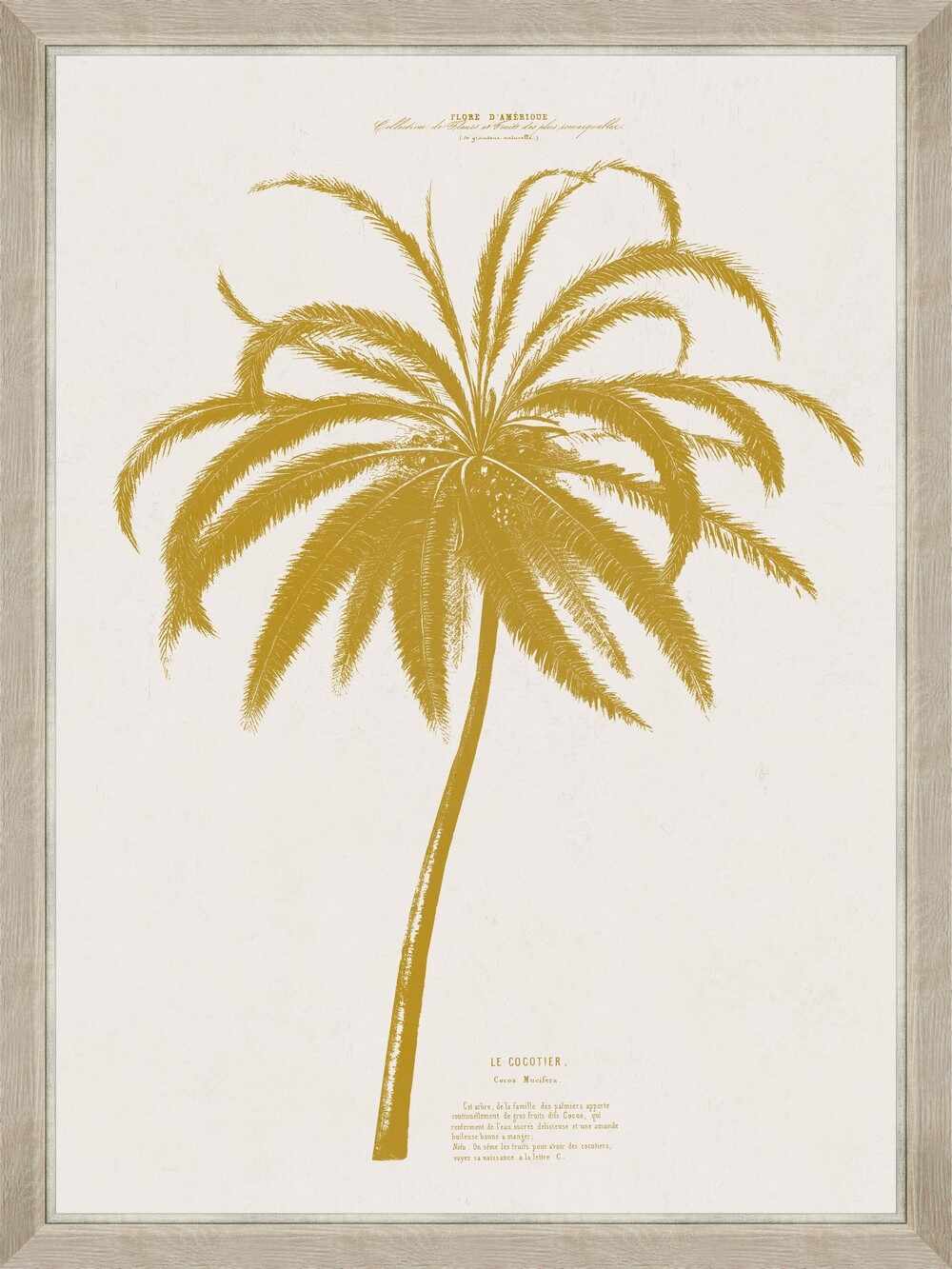  Tablou Framed Art Gold Palm Tree I la pret 609 lei 