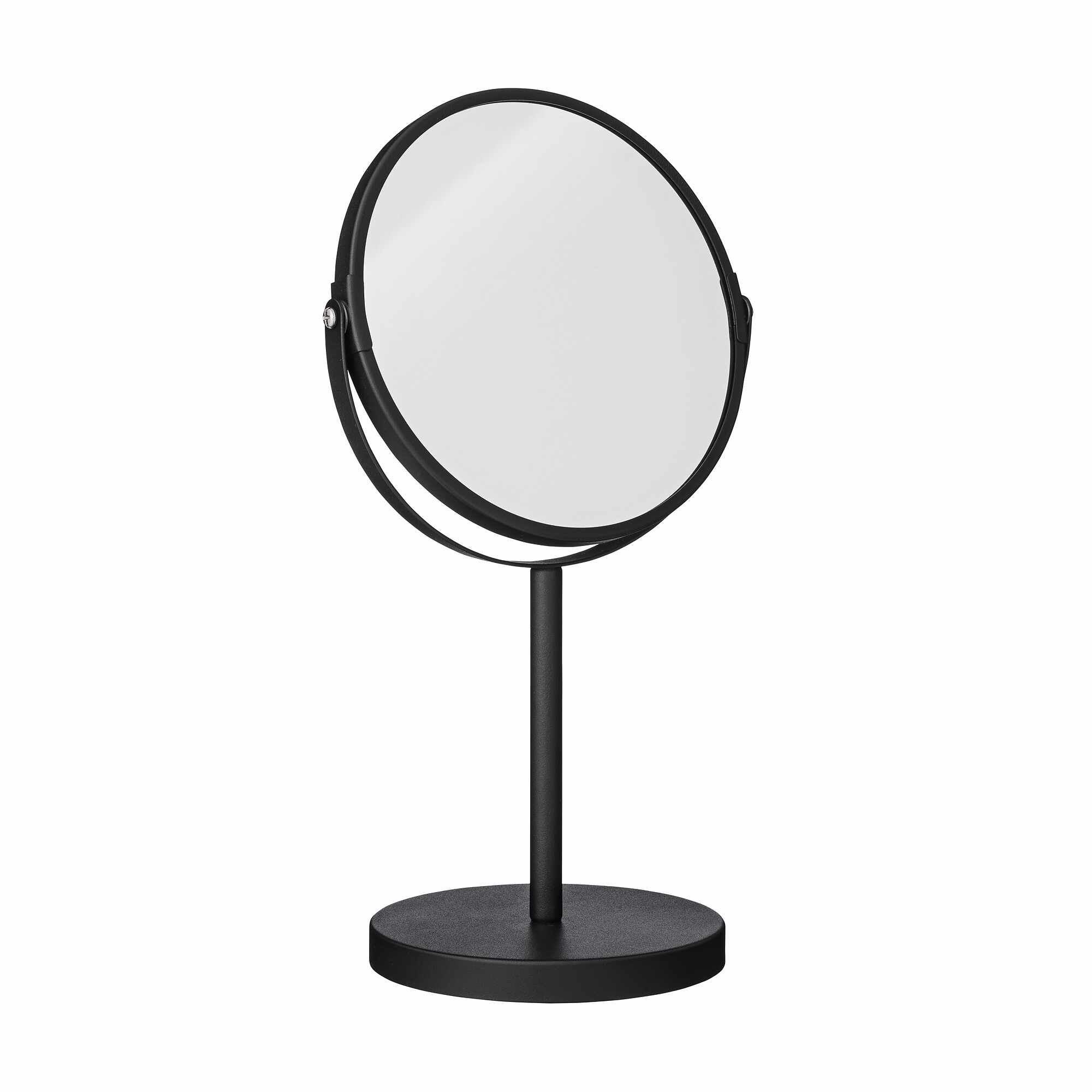 Oglinda cosmetica de masa, Goldy Negru, Ø20xH35 cm
