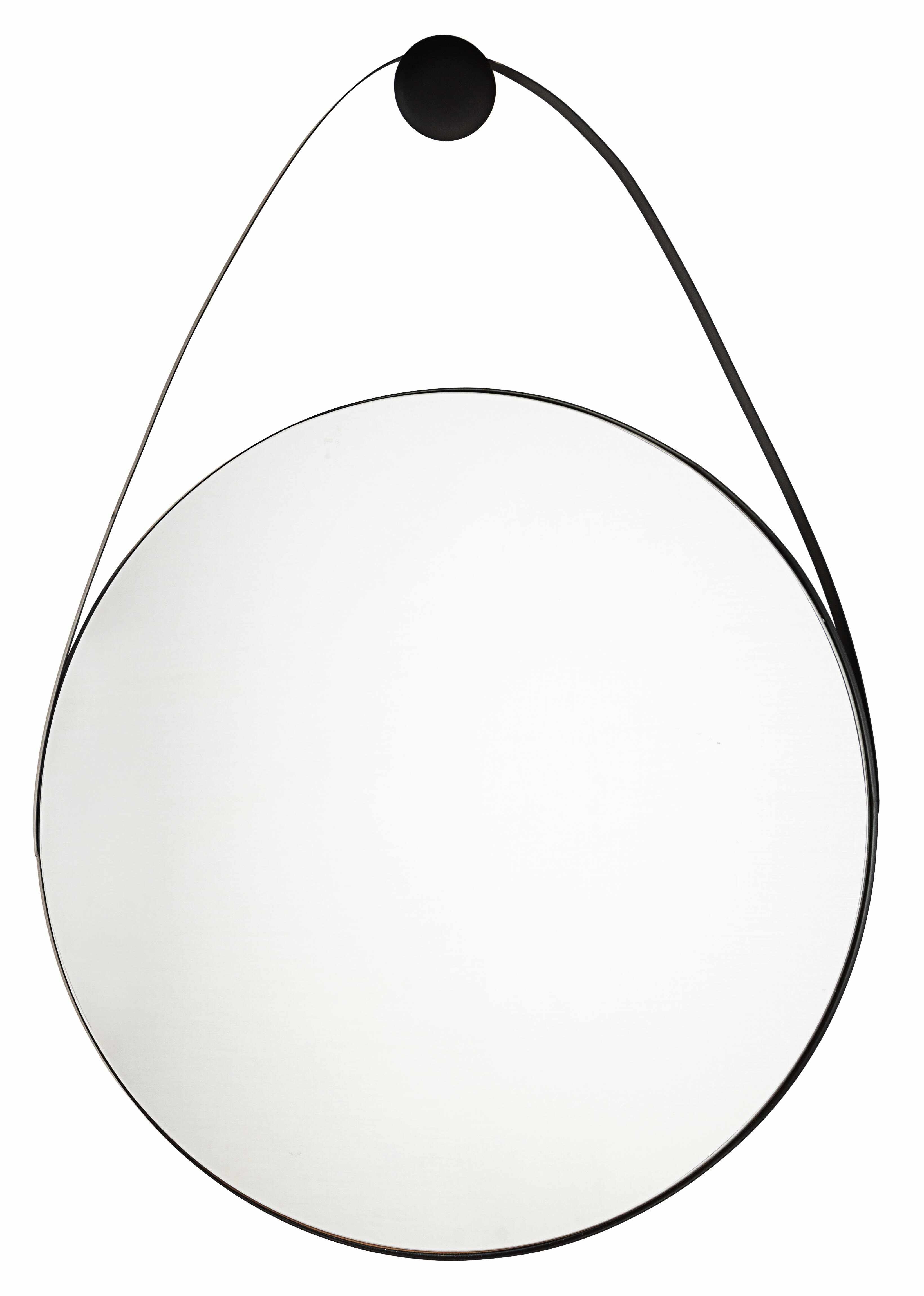 Oglinda decorativa cu rama metalica Keiran Tall Negru, l75xH107 cm