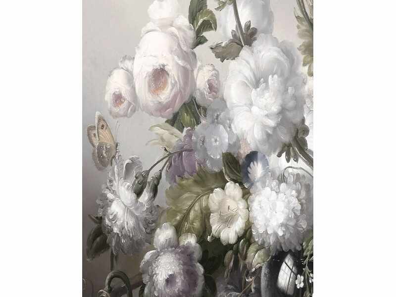 Tablou Sticla Flowers II, 80 x 120 cm