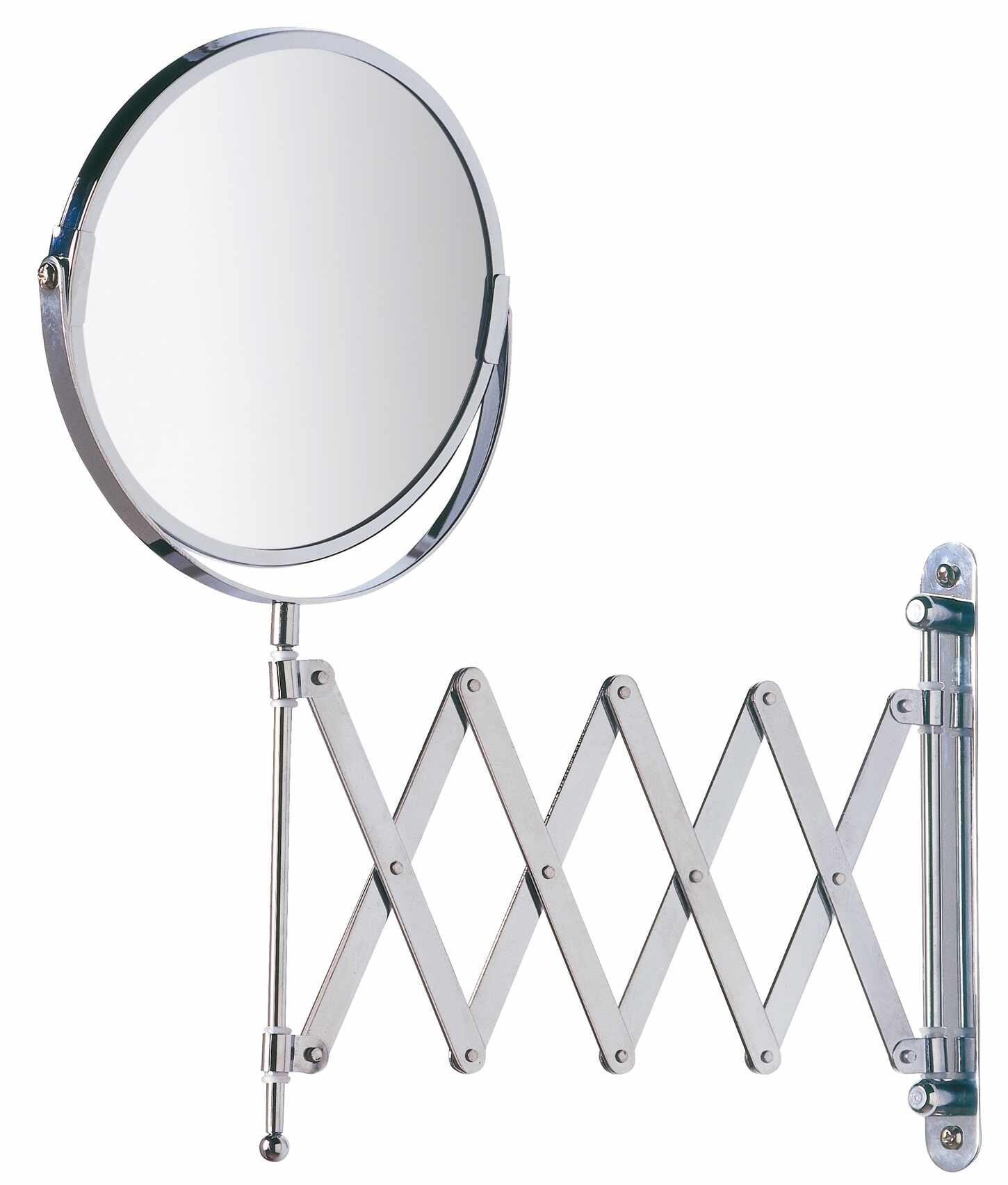 Oglinda cosmetica de perete, extensibila, Exclusiv Crom, Ø16xl19-50xH38,5 cm