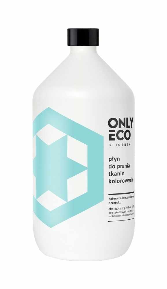 Detergent lichid pentru haine colorate, ingrediente naturale, 1000 ml, Only Eco