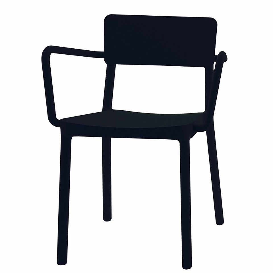 Set de 2 scaune Smilla, negru, 52 x 60 x 82cm