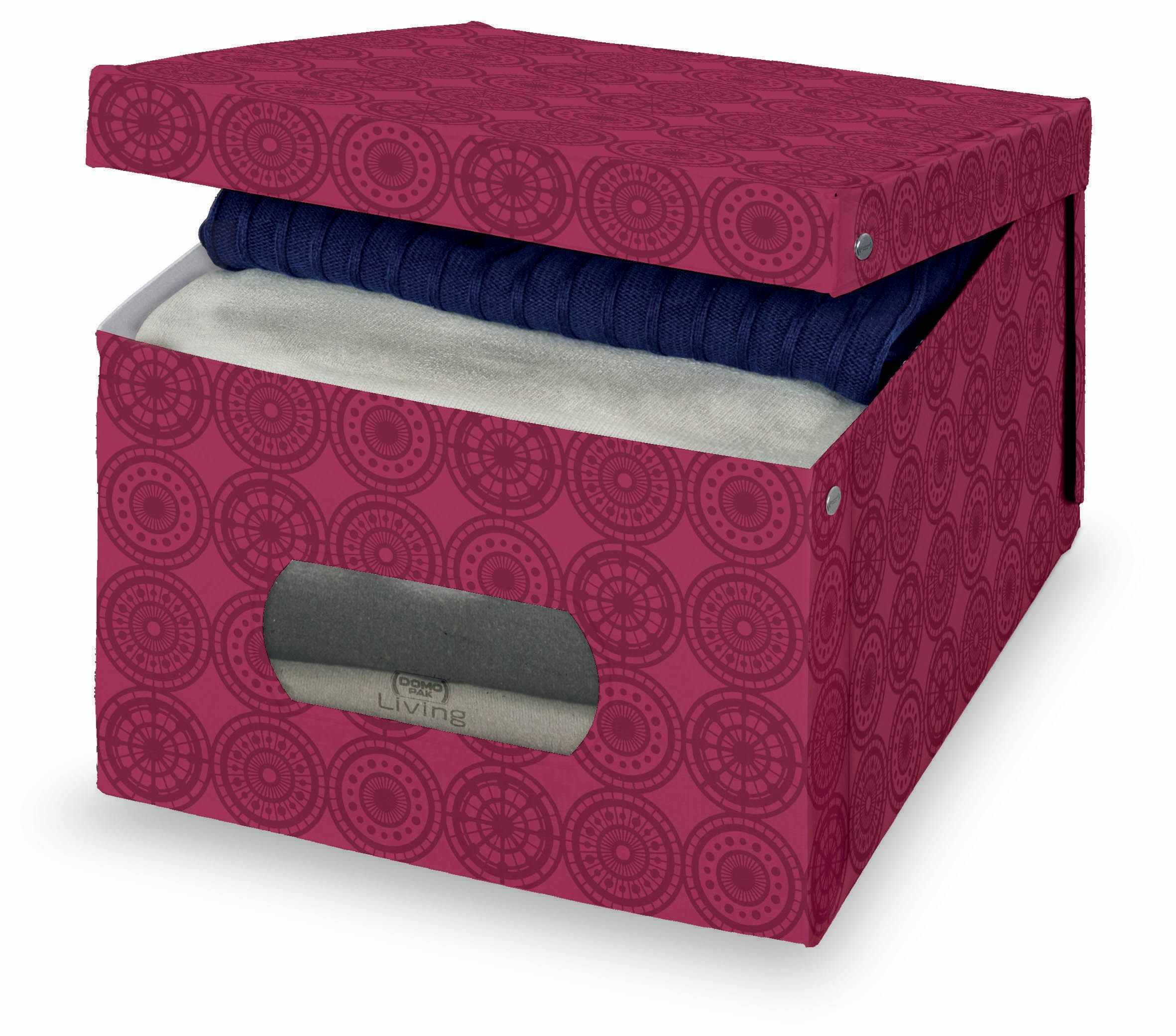 Cutie pentru depozitare din carton, Ella L Bordeaux, L50xl39xH24 cm