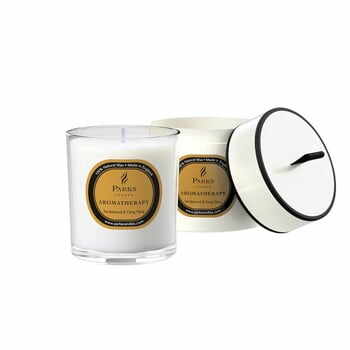 Lumânare parfumată Parks Candles London Aromatherapy, aromă de lemn de santal, 45 ore