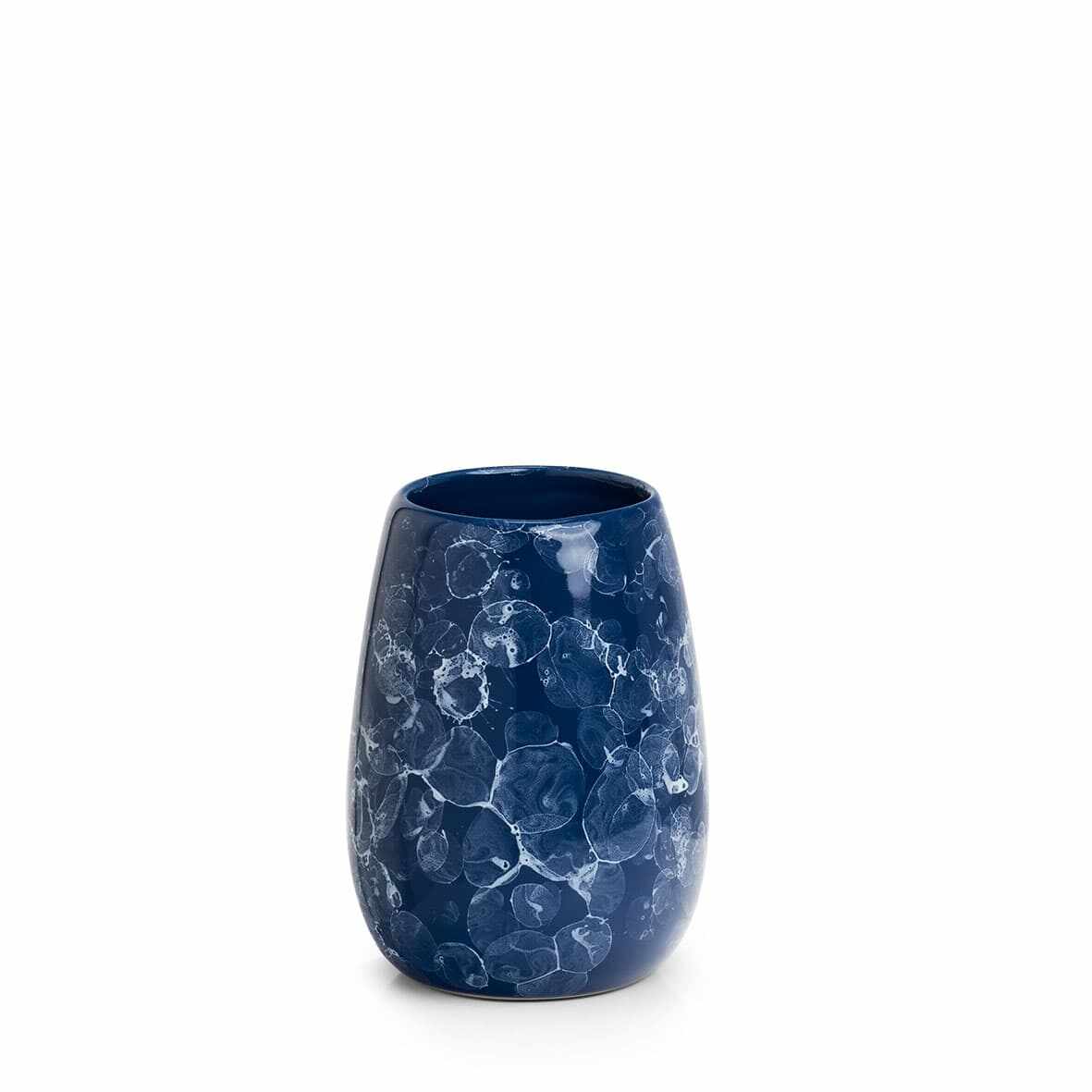 Pahar pentru periuta de dinti, din ceramica, Rare Bleumarin, Ø8,5xH11,5 cm