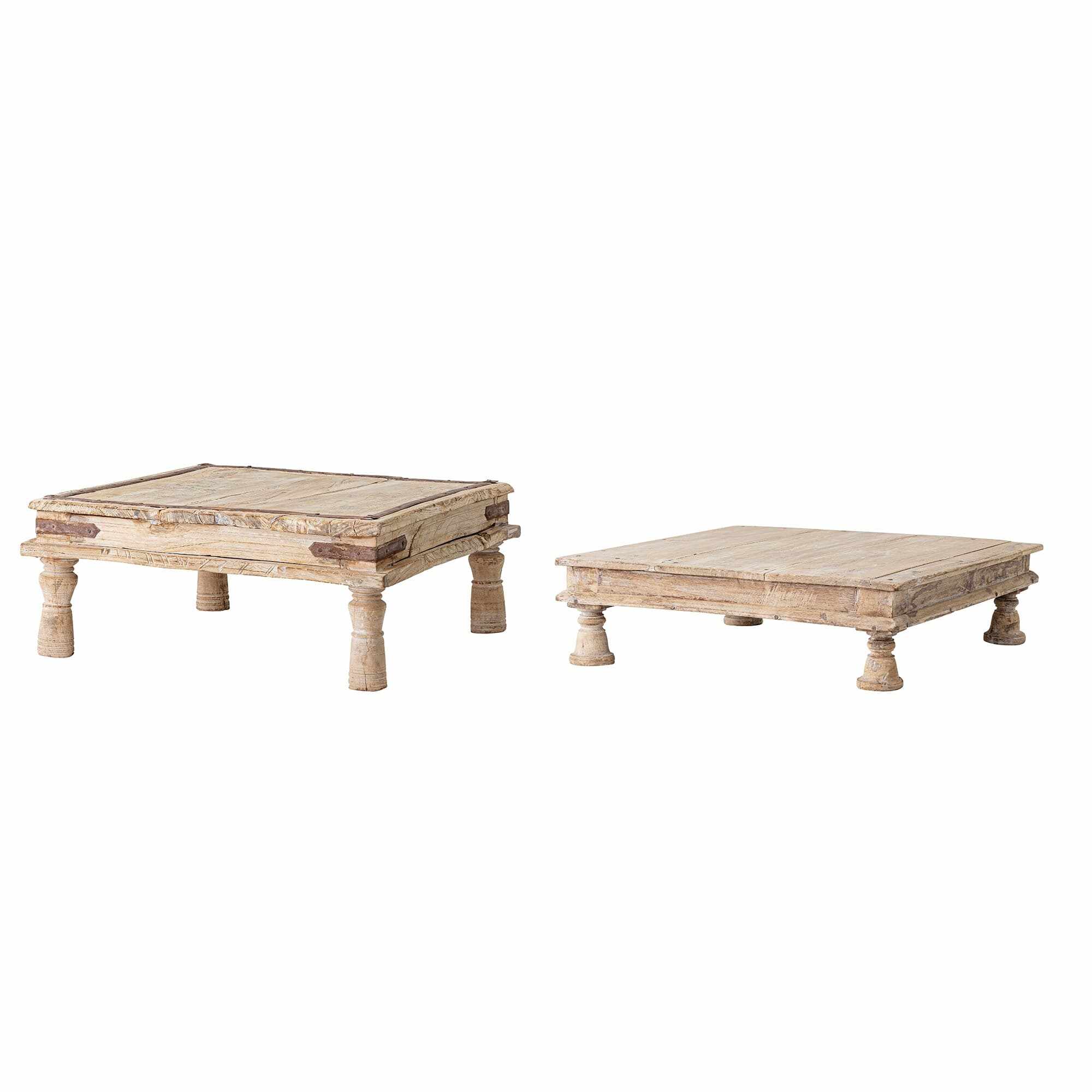Suport pentru ghiveci din lemn, Fahim Natural, Modele Asortate, l50xA50xH20 cm