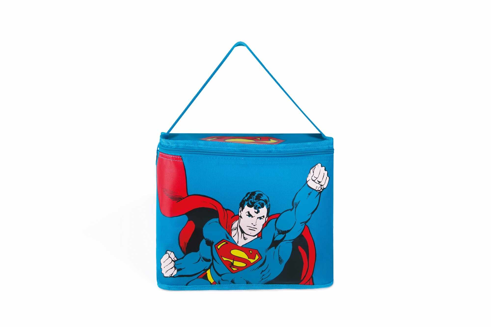 Geanta frigorifica din poliester si PEVA, 10L, L27,5xl18xH21 cm, Superhero Superman