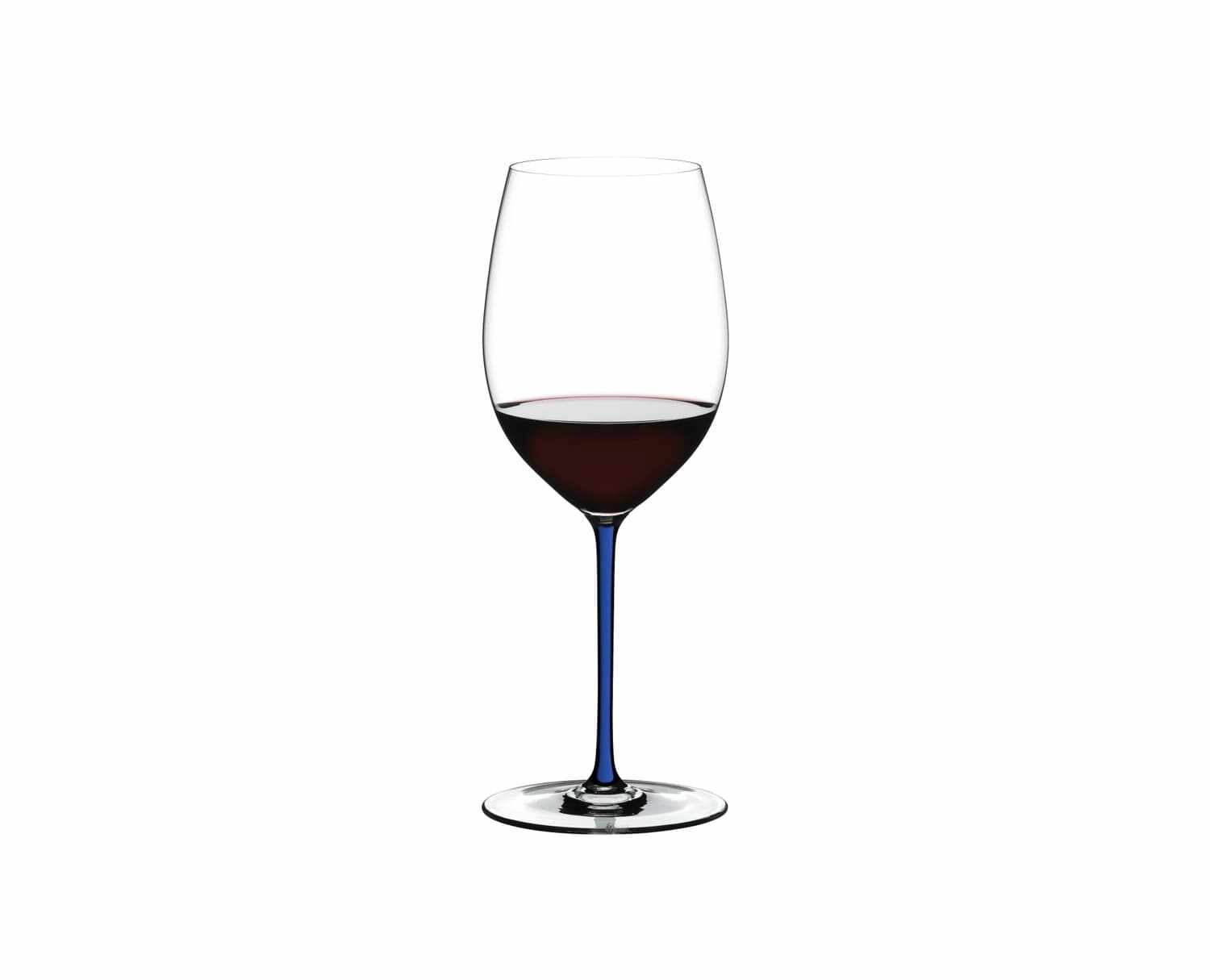 Pahar pentru vin, din cristal Fatto A Mano Cabernet / Merlot Albastru Inchis, 625 ml, Riedel