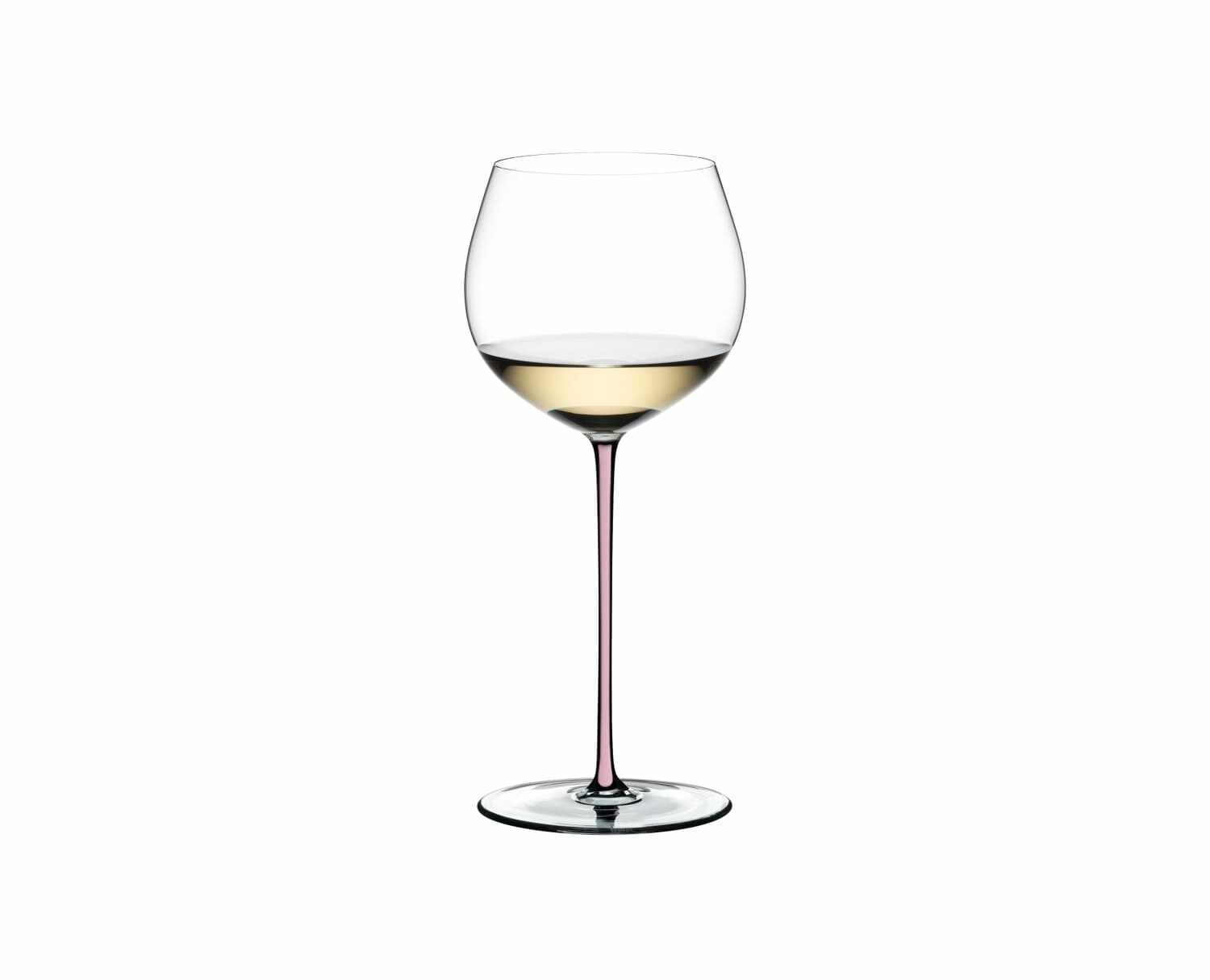 Pahar pentru vin, din cristal Fatto A Mano Oaked Chardonnay Roz, 620 ml, Riedel