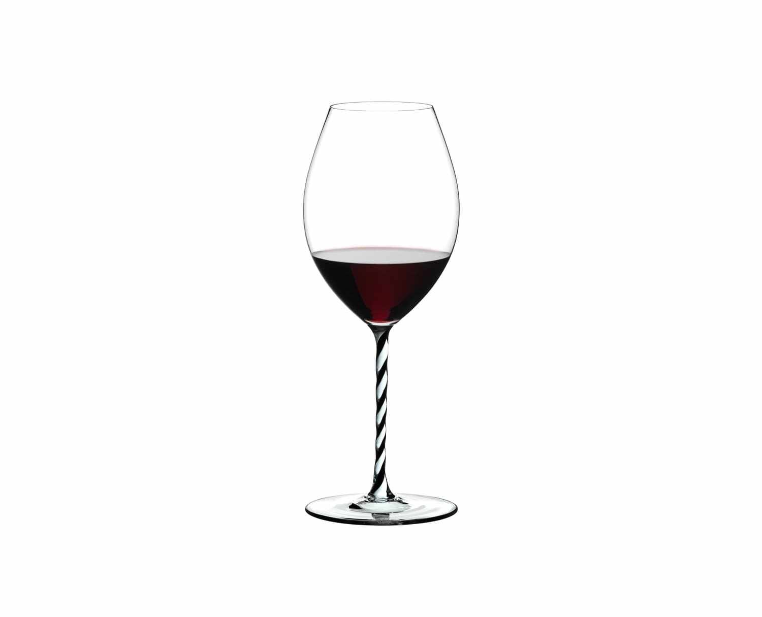 Pahar pentru vin, din cristal Fatto A Mano Old World Syrah Negru / Alb, 600 ml, Riedel