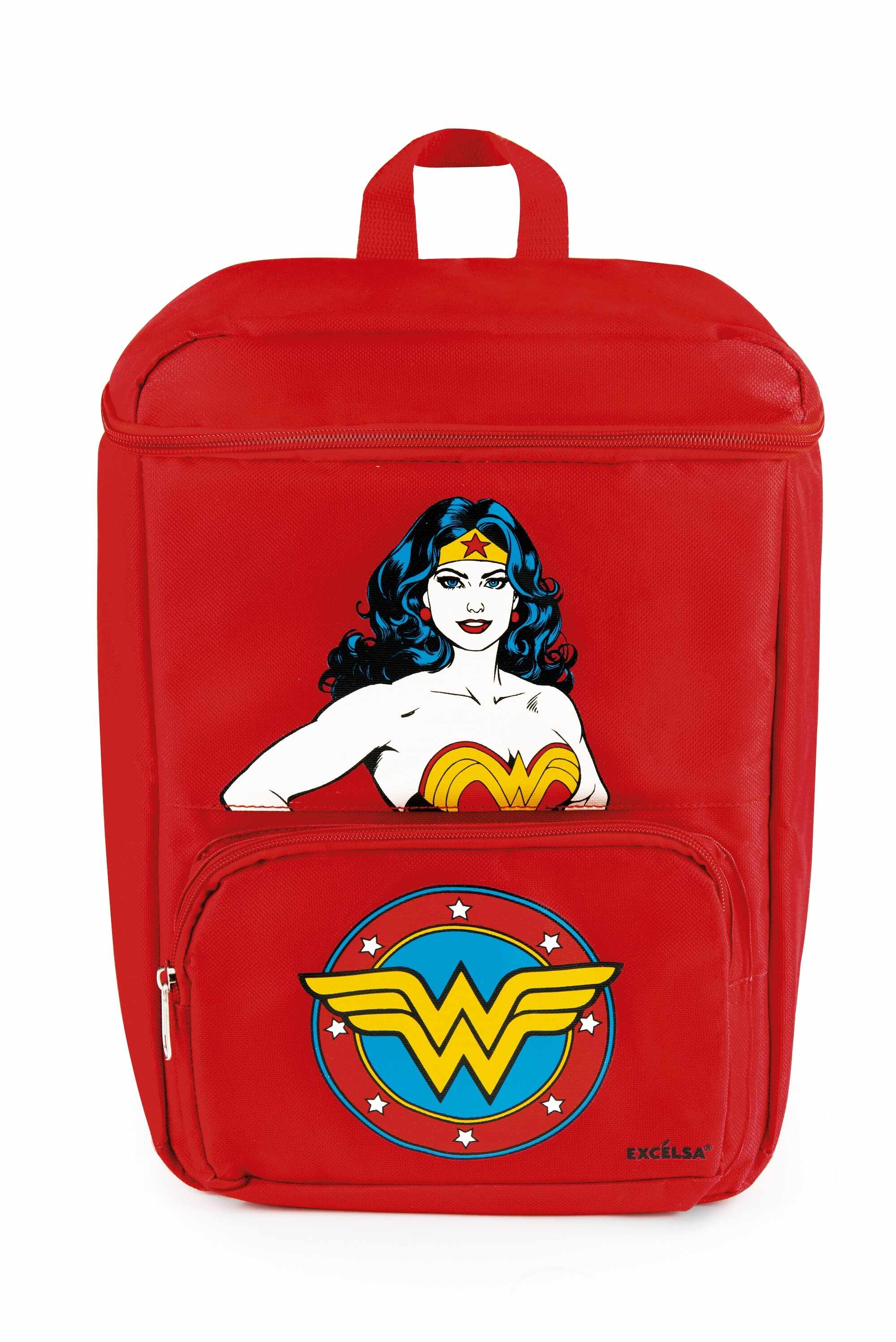 Rucsac frigorific din poliester si PEVA, 13L, L34xl17xH34 cm, Superhero Wonder Woman