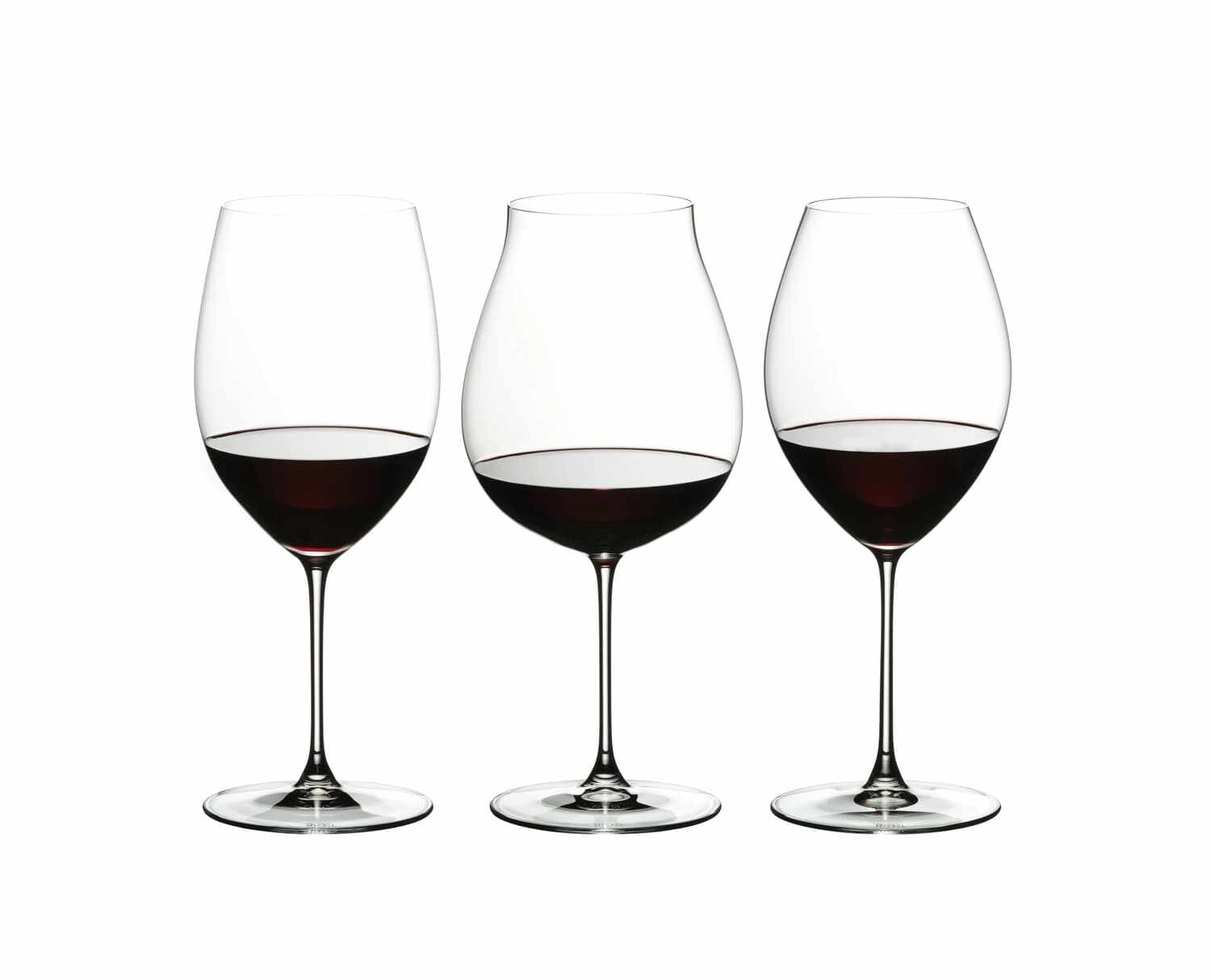 Set 3 pahare pentru degustare vin, din cristal Veritas Red Wine Tasting Clear, Riedel
