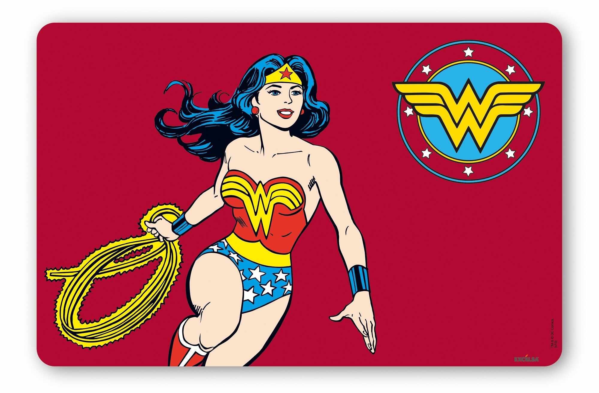 Suport vesela din PP, Superhero Wonder Woman, L43xl29 cm