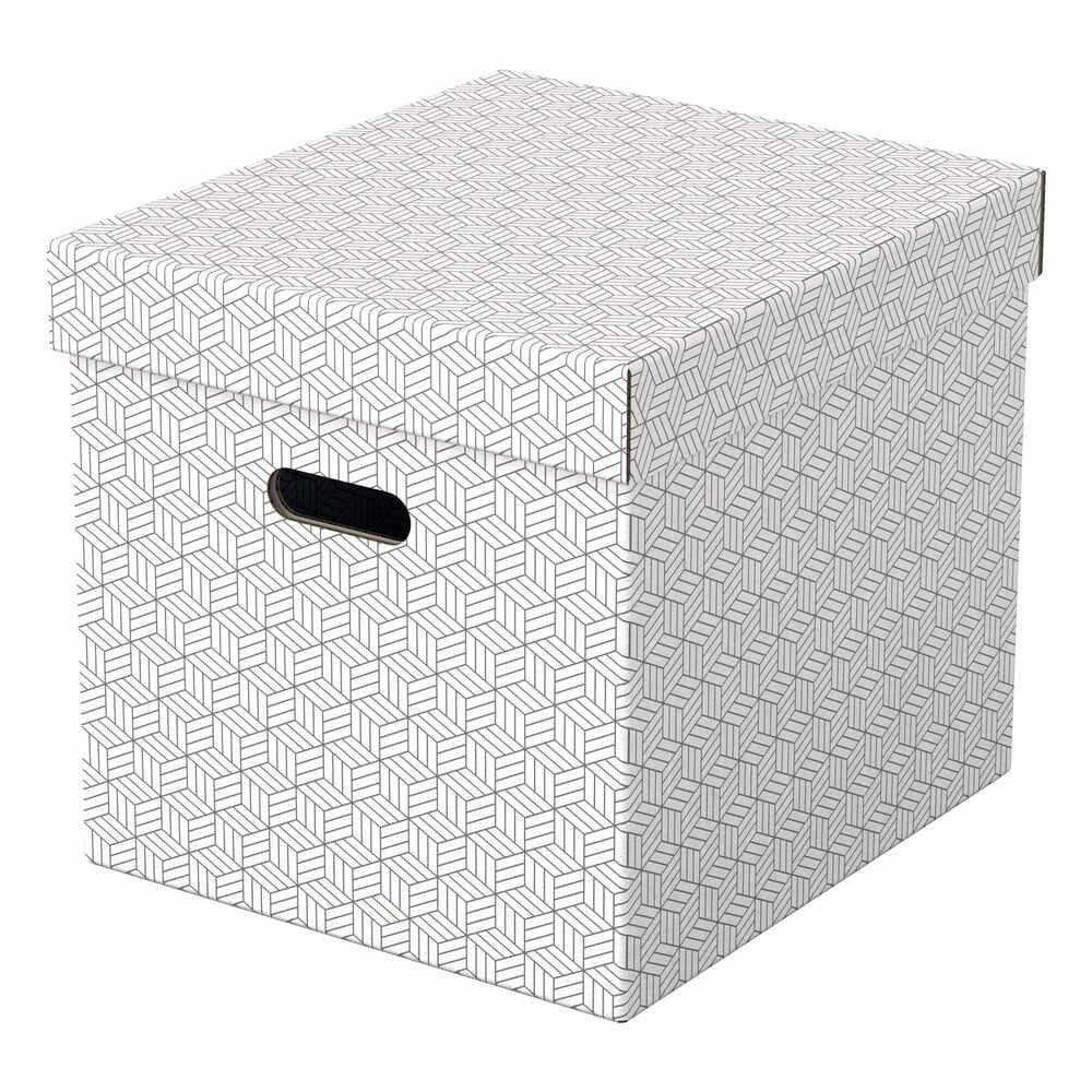 Set 3 cutii depozitare Esselte Home, 32 x 36,5 cm, alb